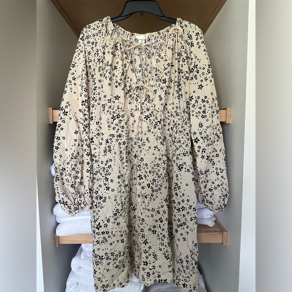 Black and Cream Dress